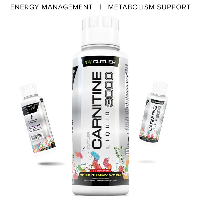 Cutler Nutrition Liquid Carnitine 3000 for Energy and Recovery Support