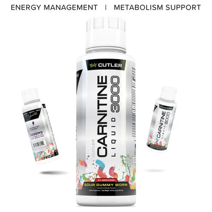 Cutler Nutrition Carnitine 3000 Liquid Supplement for Energy Sugar Support and Recovery health and fitness liquid