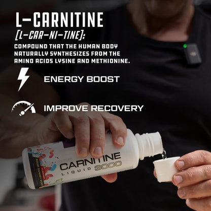 Cutler Nutrition Carnitine 3000 Liquid Supplement for Energy Sugar Support and Recovery health and fitness liquid
